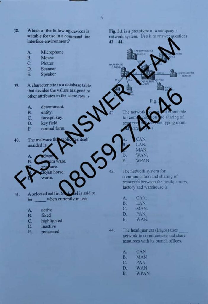 June / July NECO 2024 Data Processing Theory & Obj Free Questions And ...